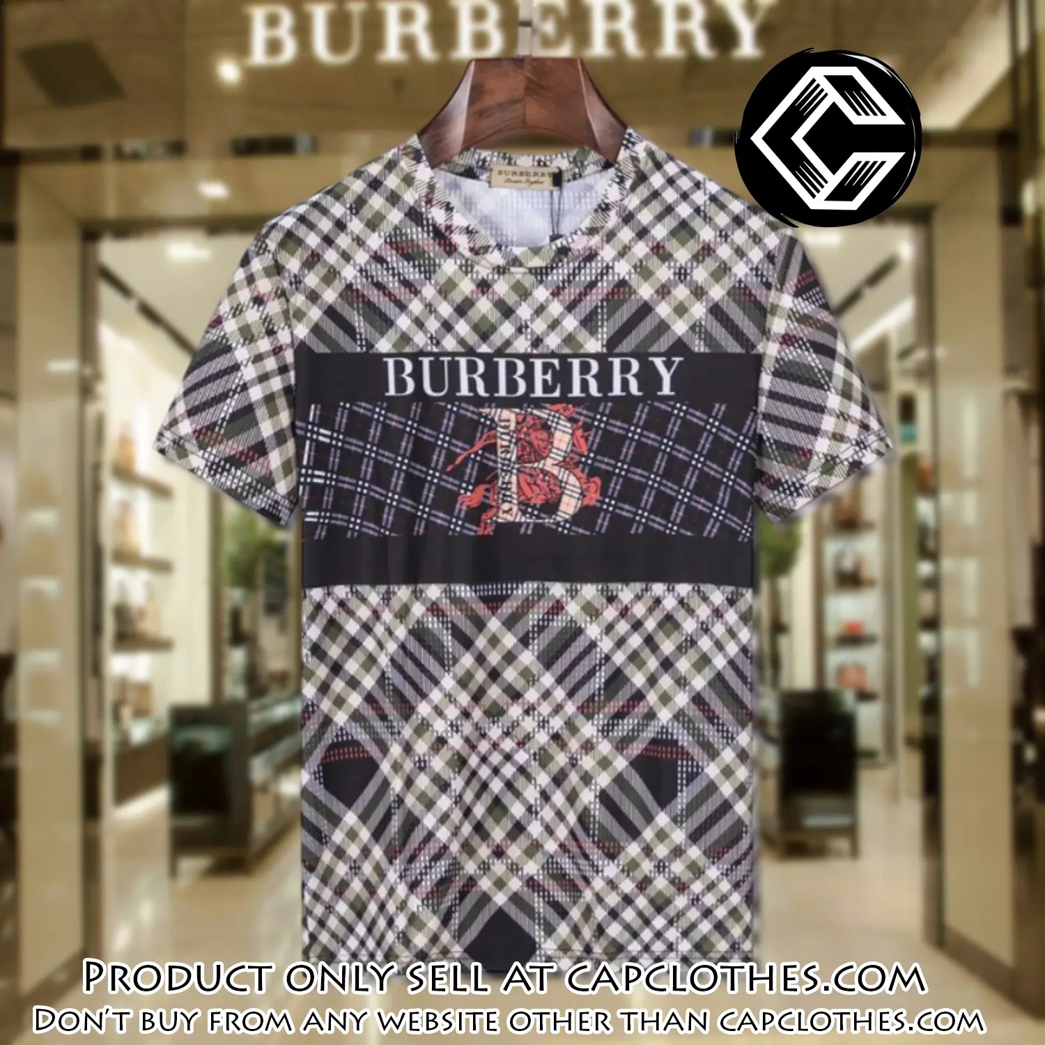 Burberry luxury brand tshirt outfit for men women cc5622932